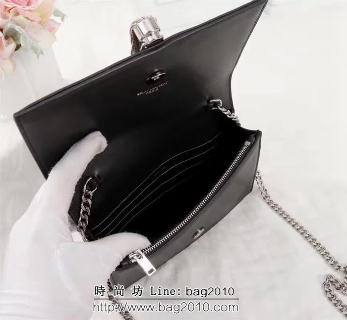 YSL聖羅蘭 爆款 原廠牛皮單肩斜挎鏈條包 26817 YAS1637